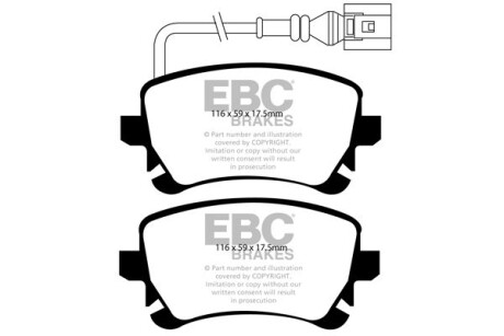 Гальмівні колодки тюнінгові - EBC DP41534R