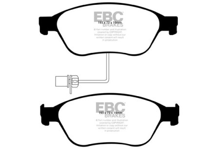 Гальмівні колодки тюнінгові - EBC DP41535R