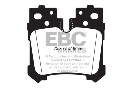 Гальмівні колодки тюнінгові - EBC DP41812R