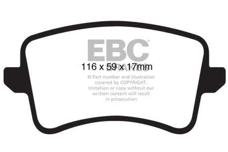 Гальмівні колодки тюнінгові - EBC DP41988R
