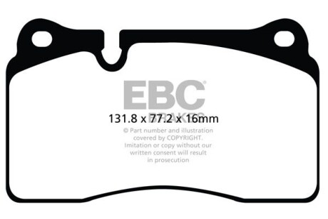 Гальмівні колодки тюнінгові - EBC DP42070R