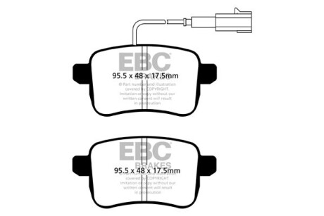 Гальмівні колодки тюнінгові - EBC DP42079R