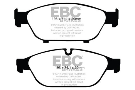 Гальмівні колодки тюнінгові - EBC DP42086R