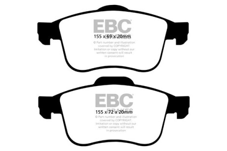 Гальмівні колодки тюнінгові - EBC DP42090R