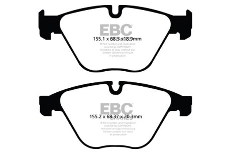 Гальмівні колодки тюнінгові - EBC DP42103R