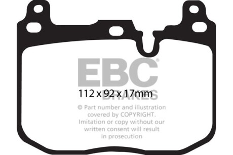 Гальмівні колодки тюнінгові - EBC DP42130R
