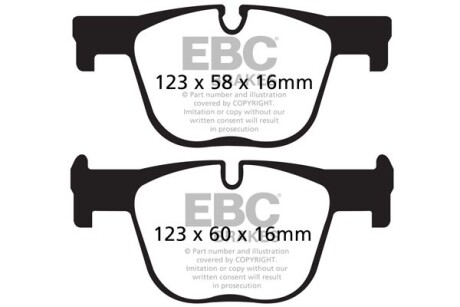 Гальмівні колодки тюнінгові - EBC DP42131R