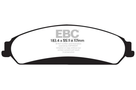 Гальмівні колодки тюнінгові - EBC DP42139R