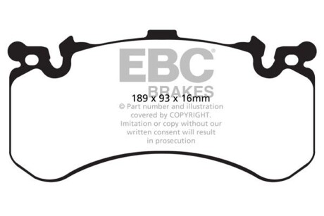 Гальмівні колодки тюнінгові - EBC DP42158R