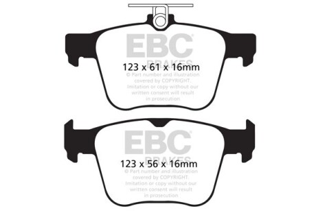 Гальмівні колодки тюнінгові - EBC DP42173R