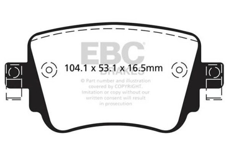 Гальмівні колодки тюнінгові - EBC DP42201R