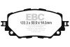 Гальмівні колодки тюнінгові - ((NAYJ3328ZA)) EBC DP42263R (фото 1)