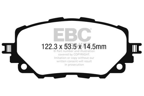 Гальмівні колодки тюнінгові - EBC DP42263R
