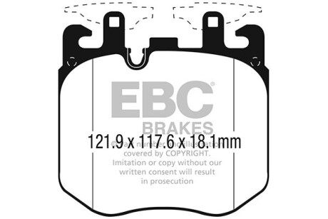 Гальмівні колодки тюнінгові - EBC DP42304R
