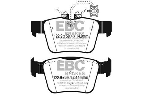 Гальмівні колодки тюнінгові - EBC DP42315R
