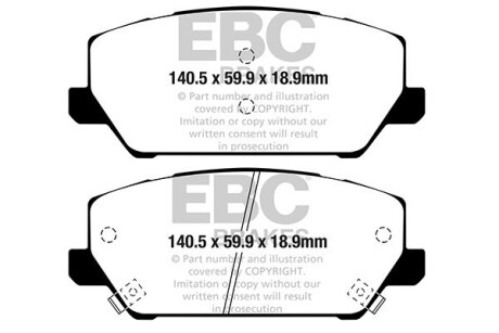 Гальмівні колодки тюнінгові - EBC DP42343R