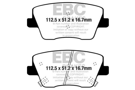 Гальмівні колодки тюнінгові - EBC DP42344R