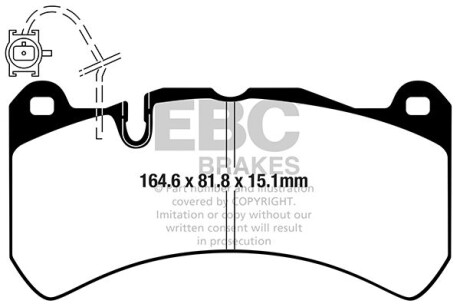 Гальмівні колодки тюнінгові - EBC DP42355R