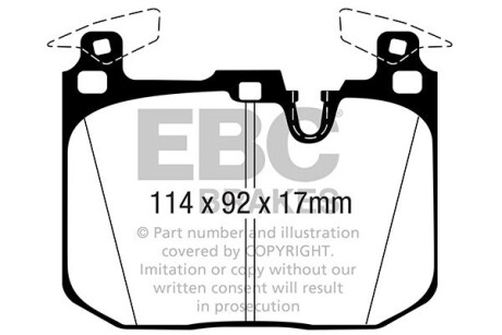 Гальмівні колодки тюнінгові - EBC DP42360R