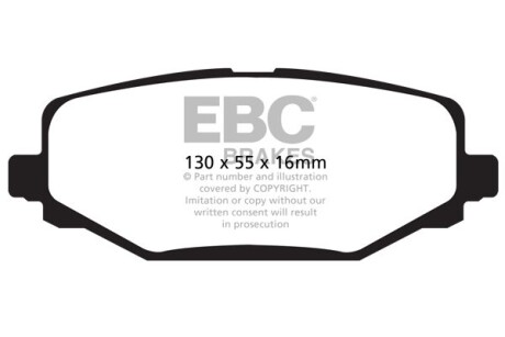 Гальмівні колодки тюнінгові - EBC DP61889