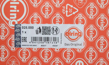 Фото 2 - Прокладка ГБК блока циліндрів ELRING 025.000 (025000)