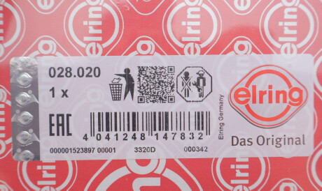 Фото 2 - Прокладка ГБЦ головки блока ELRING 028.020 (028020)