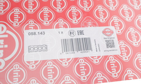 Фото 2 - Прокладка ГБЦ головки блока ELRING 058.143 (058143)