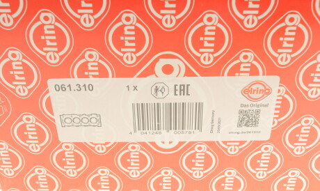 Фото 2 - Прокладка ГБК блока циліндрів ELRING 061.310