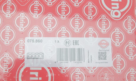 Фото 2 - Прокладка ГБЦ головки блока ELRING 075.860 (075860)