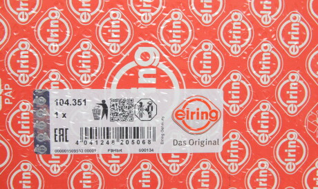 Фото 2 - Прокладка ГБЦ головки блока ELRING 104.351 (104351)