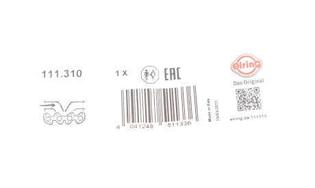 Фото 2 - Прокладка впускного колектора ELRING 111.310 (111310)