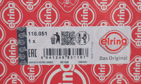 Фото 2 - Прокладка ГБЦ головки блока ELRING 118.051 (118051)