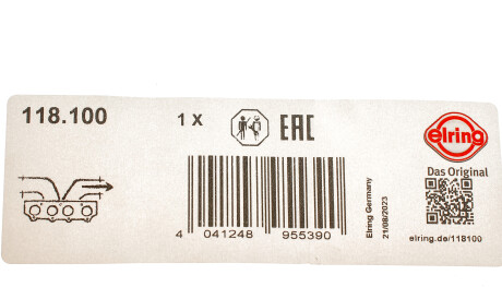 Фото 2 - Автозапчастина ELRING 118.100 (118100)