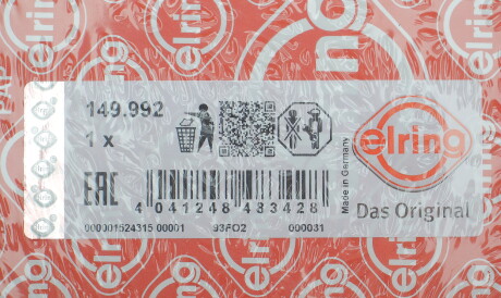 Фото 2 - Прокладка ГБЦ головки блока ELRING 149.992 (149992)