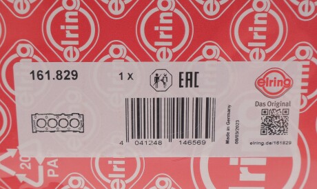 Фото 2 - Прокладка ГБЦ головки блока ELRING 161.829 (161829)