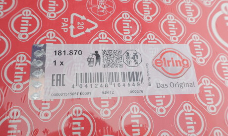 Фото 2 - Прокладка ГБЦ головки блока ELRING 181.870 (181870)