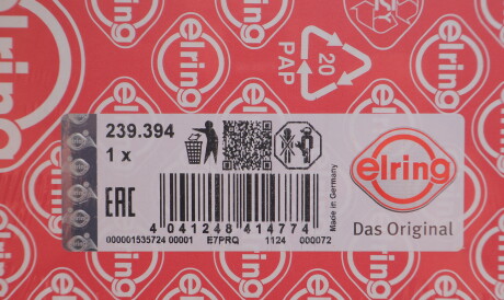 Фото 2 - Прокладка ГБК блока циліндрів ELRING 239.394