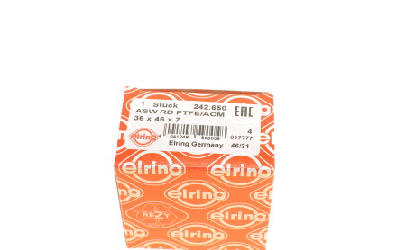 Фото 5 - Сальник розподільчого вала ELRING 242.650 (242650)