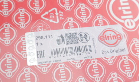 Фото 2 - Прокладка ГБЦ головки блока ELRING 298.111 (298111)