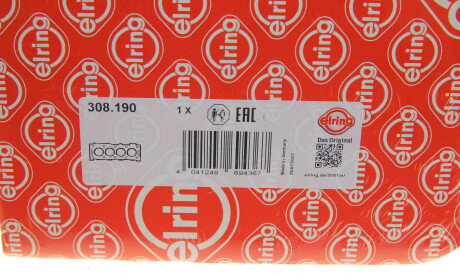 Фото 2 - Прокладка ГБК блока циліндрів ELRING 308.190