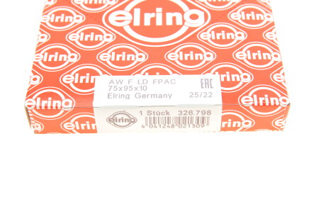 Фото 5 - Сальник коленвала ELRING 326.798 (326798)