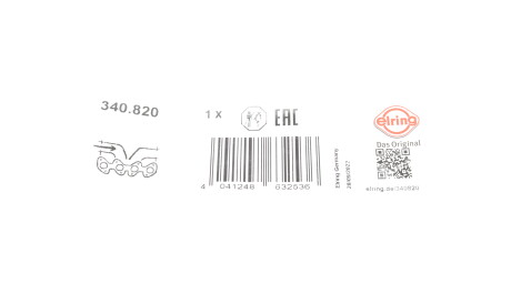 Фото 2 - Прокладка впускного колектора ELRING 340.820 (340820)