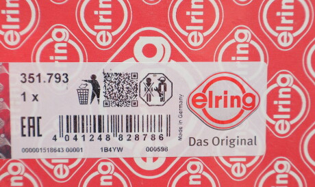 Фото 2 - Прокладка ГБК блока циліндрів ELRING 351.793