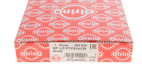 Фото 3 - Сальник колінвала ELRING 353.840 (353840)