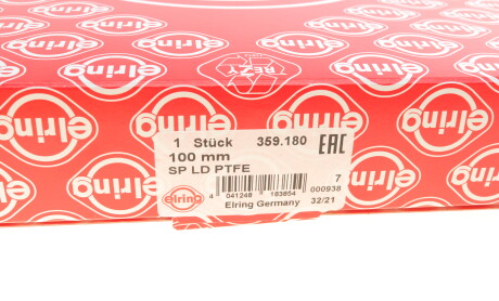 Фото 6 - Сальник коленвала ELRING 359.180 (359180)