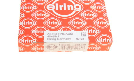 Фото 5 - Сальник коленвала ELRING 362.730 (362730)