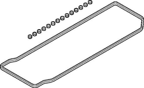 Комплект прокладок, крышка головки цилиндра - ELRING 381.390
