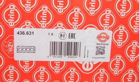 Фото 2 - Прокладка ГБЦ головки блока ELRING 436.631 (436631)