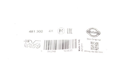 Фото 2 - Прокладка впускного коллектора ELRING 481.300 (481300)