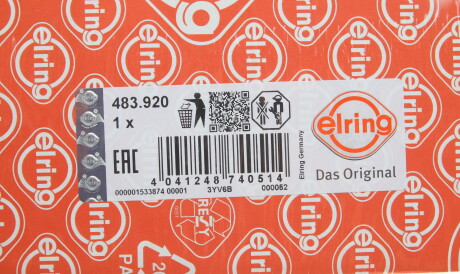 Фото 2 - Прокладка ГБК блока циліндрів ELRING 483920